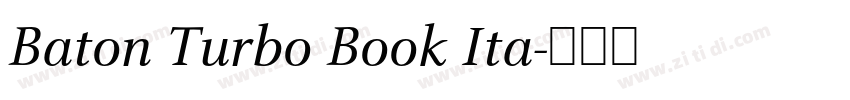 Baton Turbo Book Ita字体转换 Baton Turbo Book Ita字体转换